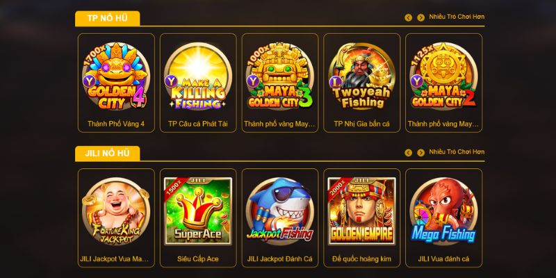 kho game giải trí đặc sắc năm 2025